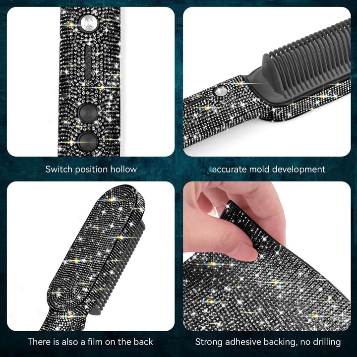 Funda brillante para cepillo alisador de cabello TYMO, calcomanía d...