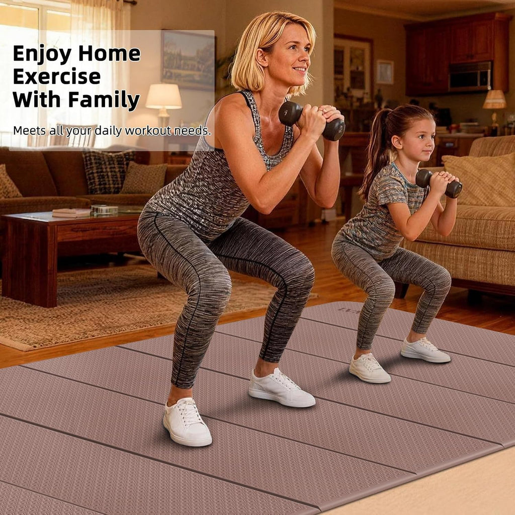 Tapete de Yoga Plegable 74"x47.2"x 0.4" – Tapete de Yoga Grande