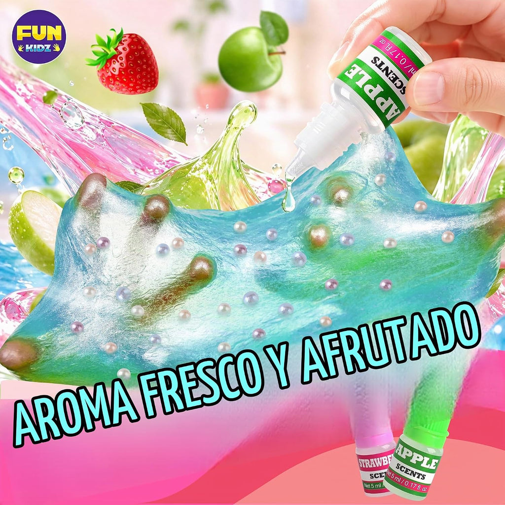 Kit de Slime de Unicornio Esponjoso para Niñas, FunKidz Regalo de Slime de Nube para Mayores de 6 Años, Divertido Kit de Fabricación de Slime, Impresionante Juguete para Manualidades, Ideas de Regalo