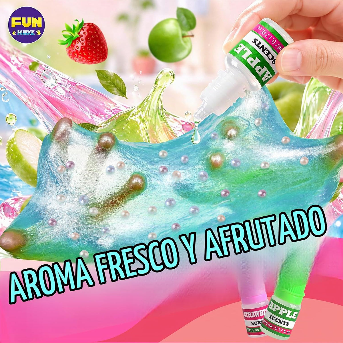 Kit de Slime de Unicornio Esponjoso para Niñas, FunKidz Regalo de Slime de Nube para Mayores de 6 Años, Divertido Kit de Fabricación de Slime, Impresionante Juguete para Manualidades, Ideas de Regalo