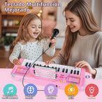 37 Keys Kids teclado Piano con Music Stand, Microphone, Musical Toys