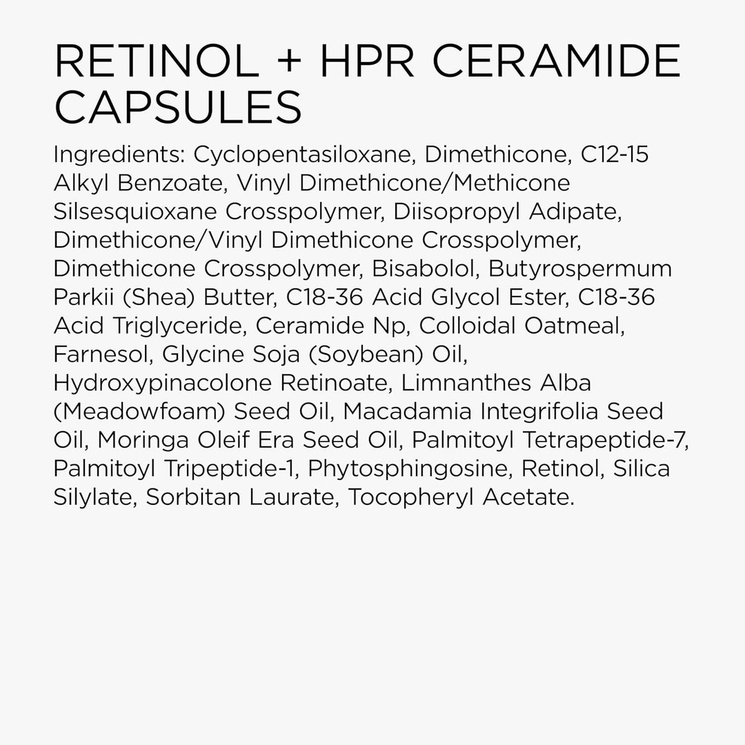 Cápsulas de suero facial de retinol + HPR de ceramidas de Elizabeth...
