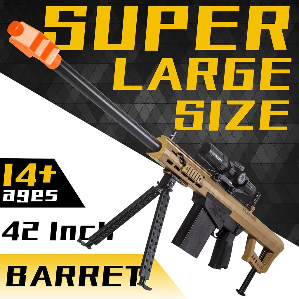 Gel Splat Blaster – Tamaño grande de 42 pulgadas – Manual y automático completo salpicadura 12 Orby por segundo – Batería recargable modular de 7.4 V – para mayores de 14 años