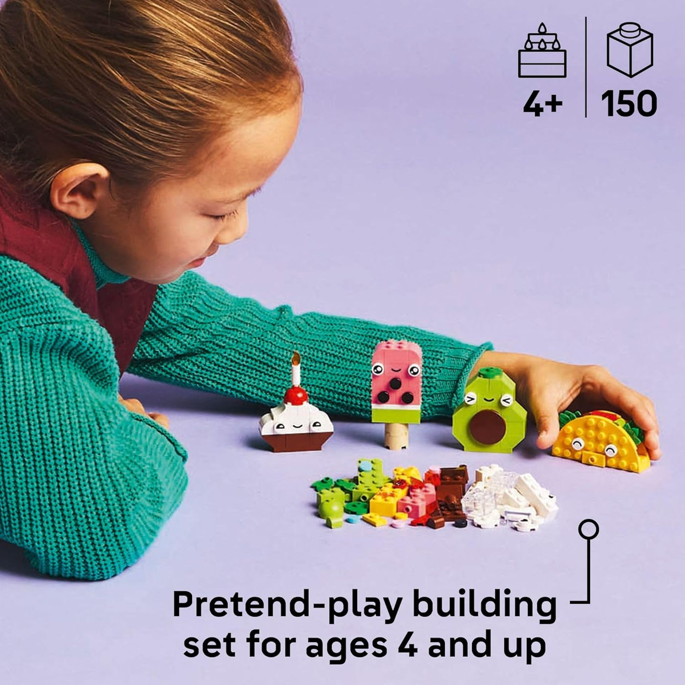 LEGO Classic Creative Food Friends - Juego de juguetes de