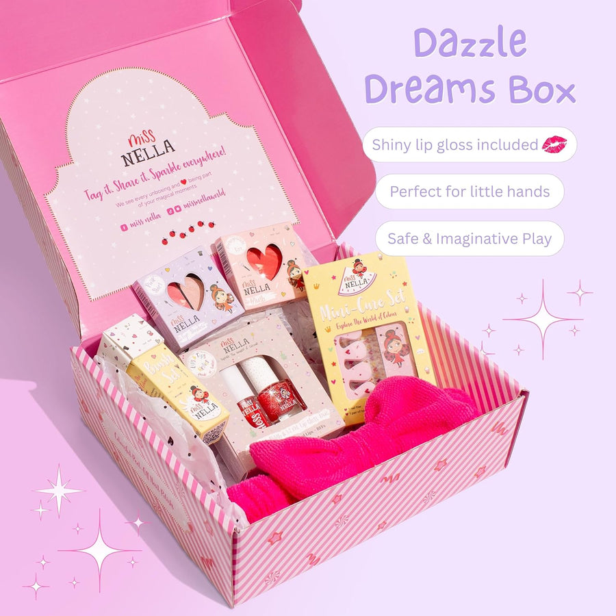 Miss Nella Caja de regalo brillante, juego de belleza para niños co...