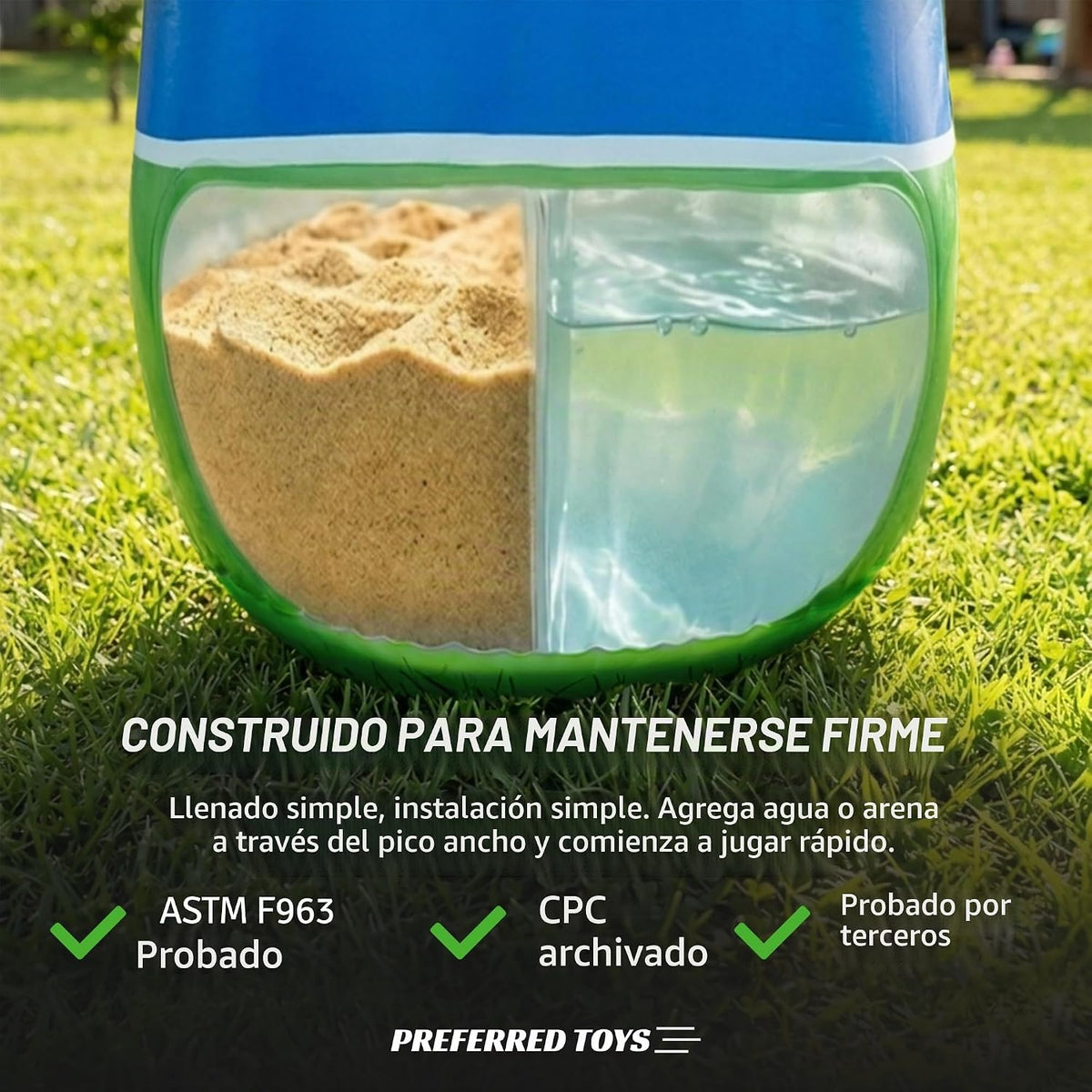 Saco de boxeo inflable de dinosaurio de Preferred Toys para niños – Bolsa Bop para niños pequeños y niños de 3 a 14 años – Juguetes de 47" inflables con acción de rebote – Llene la base con arena o