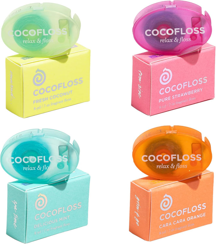 Cocofloss Hilo dental tejido, muestra de viaje, cuidado bucal diseñ...