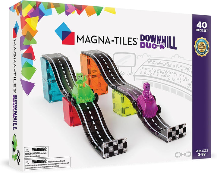 MAGNA-TILES Downhill Duo - Juego de construcción magnética