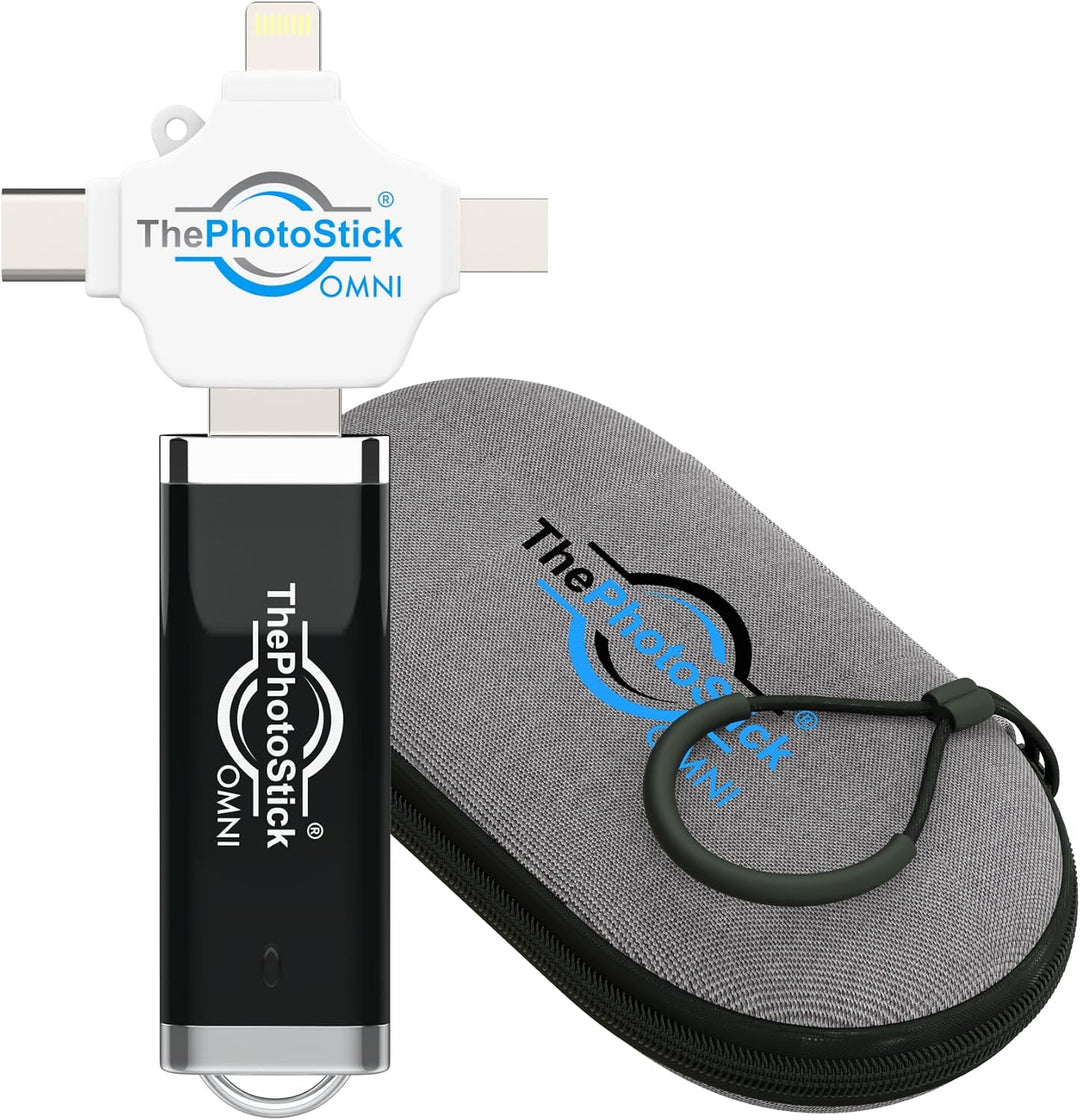 ThePhotoStick® Omni 128GB + Estuche Protector | Copia de Seguridad...