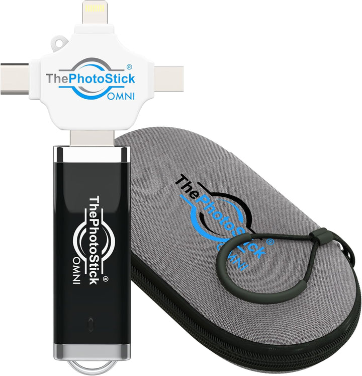 ThePhotoStick® Omni 128GB + Estuche Protector | Copia de Seguridad...