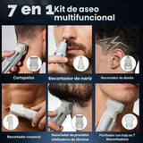 Recortadora de barba para hombres, kit magnético todo en uno para h...
