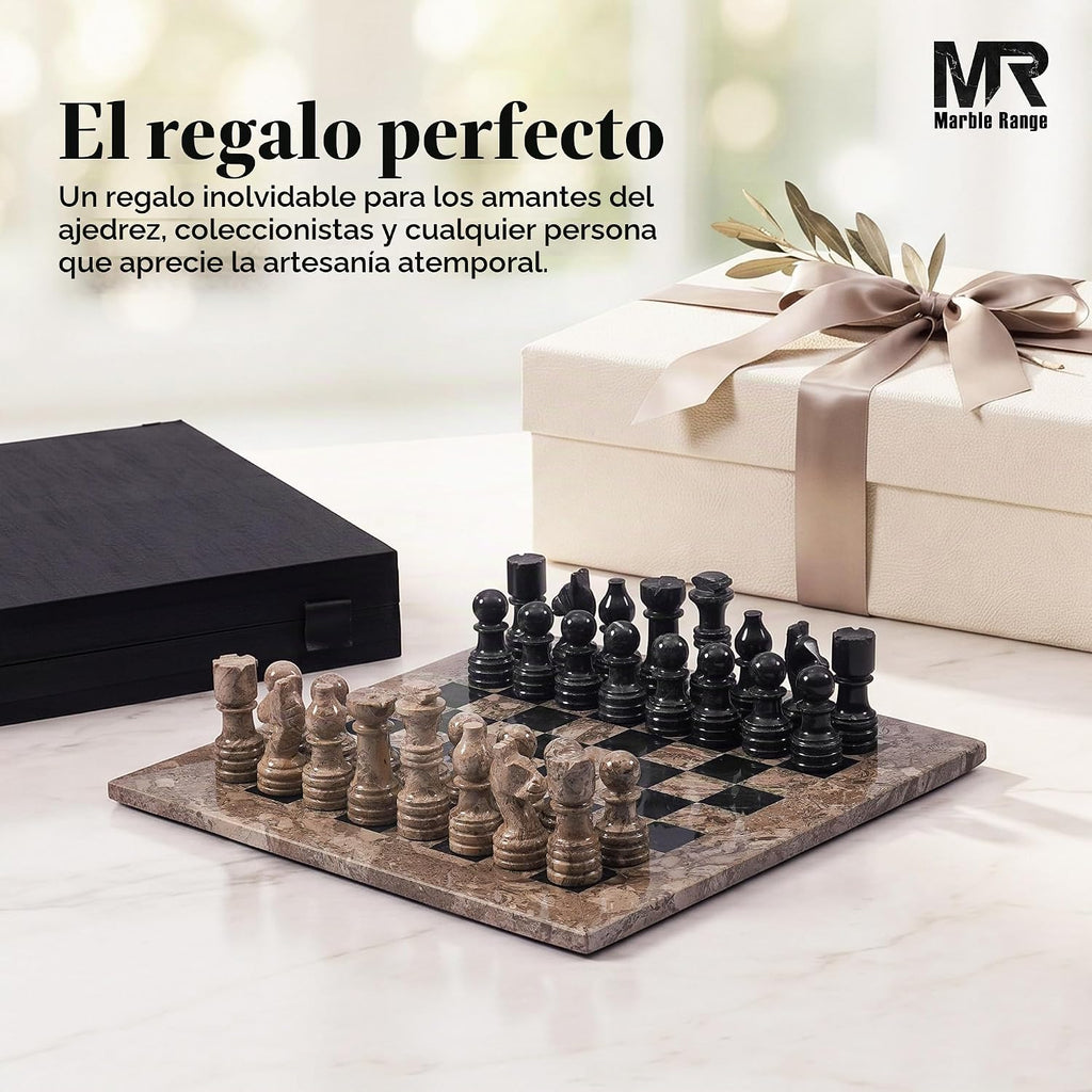 Marble Range - Juego de ajedrez de mármol para adultos, juego de mesa