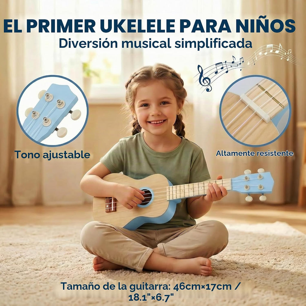 7 en 1 Kids Wooden Musical Instruments, Montessori Toddler Toys