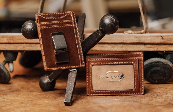 House of Jack Co. Flynn - Cartera con clip para dinero con bisagras...