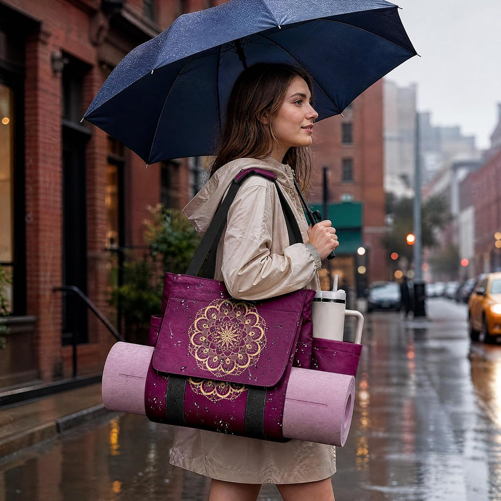 Bolsa para esterilla de yoga, bolsas de gimnasio para mujeres y