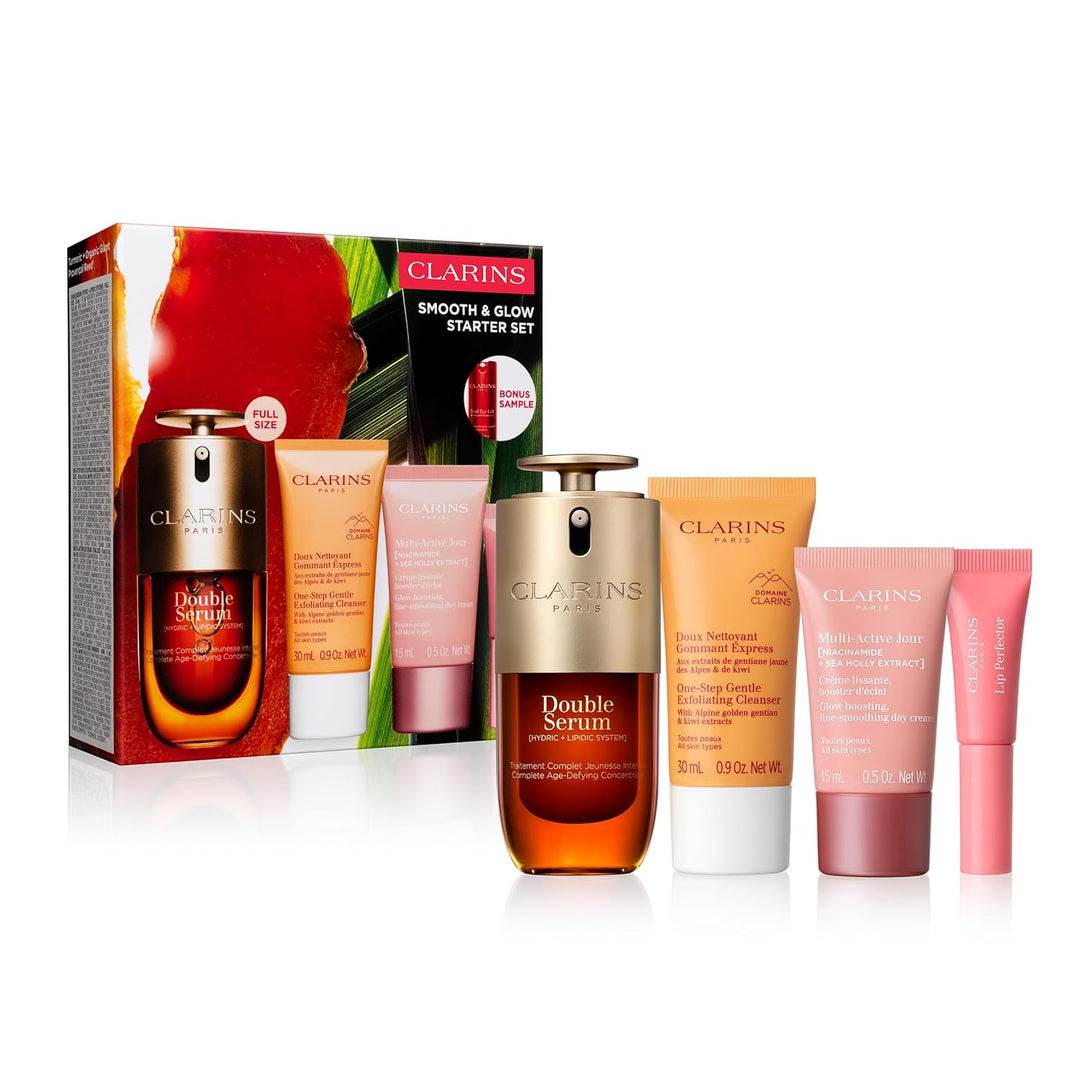 Clarins Smooth and Glow Starter Set | Juego exclusivo de cuidado de...