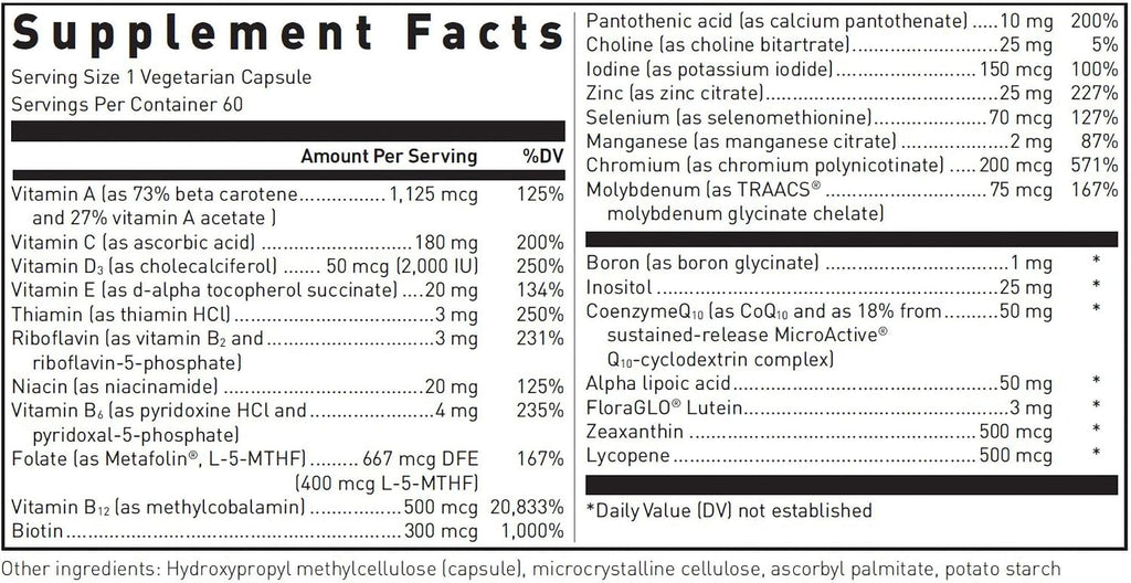 Douglas Laboratories Ultra Preventive 1 Diario, 60 Cápsulas