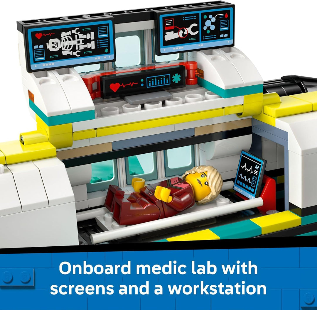 LEGO Juguete de construcción de avión de ambulancia aérea