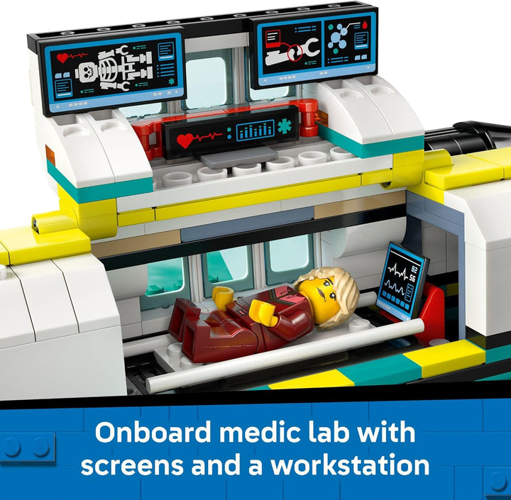 LEGO Juguete de construcción de avión de ambulancia aérea