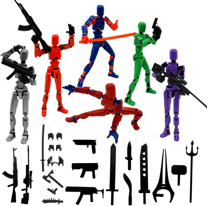 Juego de 6 figuras de acción Dummy13 (ensamblaje completado), figur...