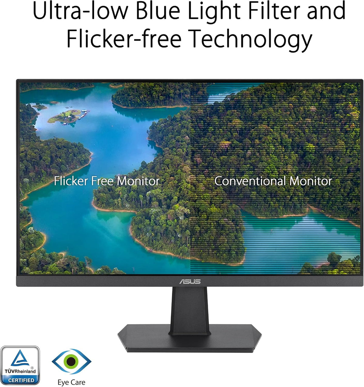 ASUS Monitor sin marco de 24 pulgadas \u2013 23.8 pulgadas visible,...