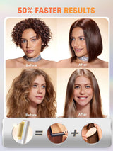 SHEGLAM Cepillo Alisador de Cabello Iónico 3D con peine térmico de...