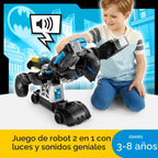 Fisher-Price Imaginext DC Super Friends Batman, juguete Bat-Tech Batbot, set de juego de 61 cm de altura con luces y sonidos para juego de rol, para niños de 3+ años