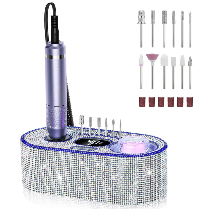 JOSGLOI Taladro de uñas eléctrico profesional: Kit de lima de uñas...