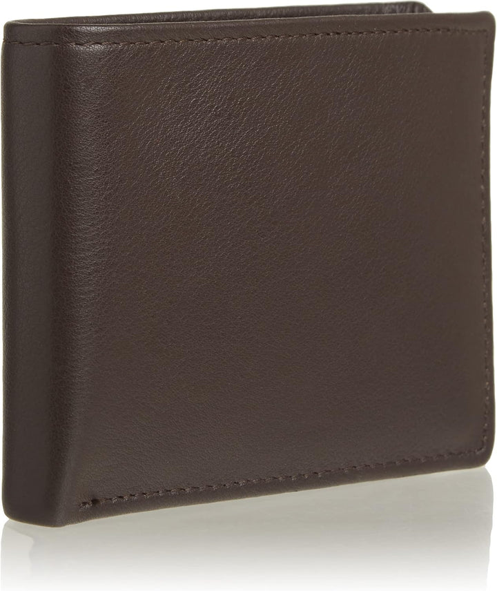 Perry Ellis Park Avenue - Cartera de piel 100% con tarjeta, plegabl...