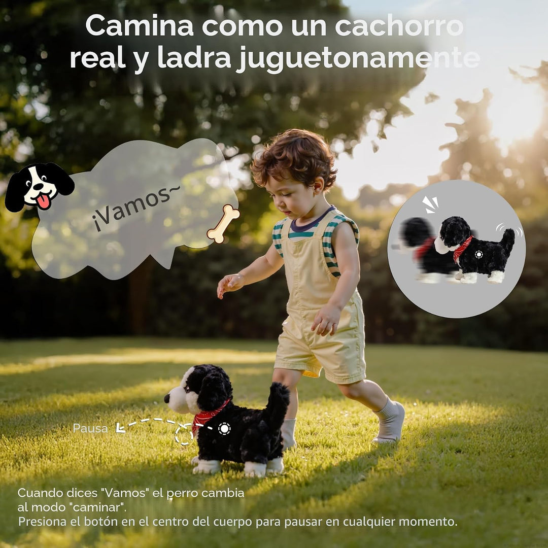 eJog Pup Juguete de perro de peluche electrónico interactivo, jugue...