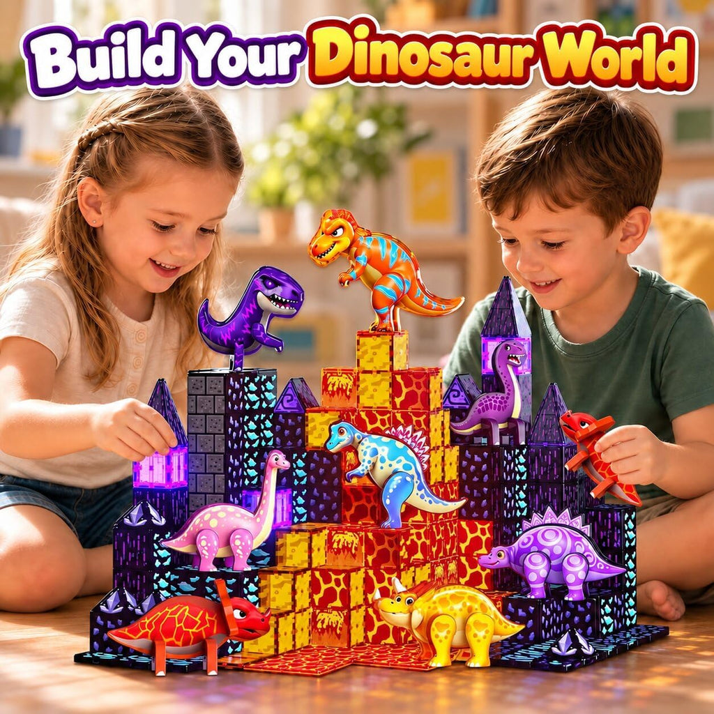 GobiDex Juguetes magnéticos de dinosaurios para niños de 3 a 5 años