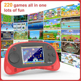 Juegos de mano para niños, videojuego retro de 16 bits con 220 jueg...