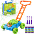 Lydaz Cortacésped de burbujas para niños pequeños de 1 a 3 años, Verde, naranja