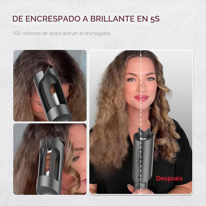 TYMO TYMO CURLPRO - Rizador de pelo giratorio automático, rizador d...
