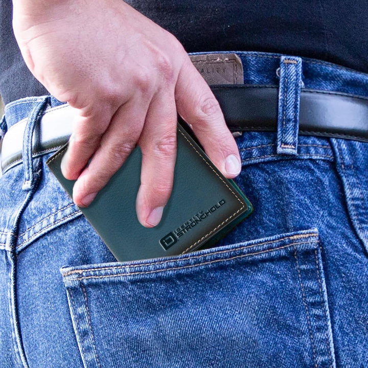 Cartera ID Stronghold - Billetera plegable con bloqueo RFID para ho...