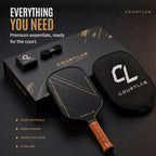 Paleta de pickleball, fibra de carbono T700, núcleo EPP de 0.630