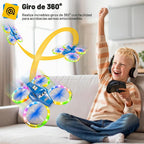 Drones para niños y principiantes con luces LED 2 baterías de arranque con