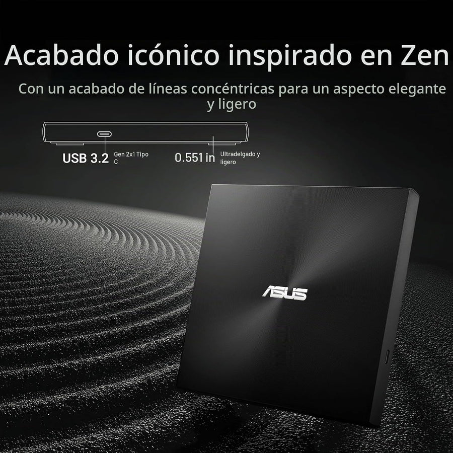 ASUS ZenDrive U3M - Grabador de DVD externo ultradelgado, interfaz...