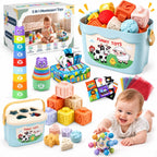 Juguetes Montessori para bebés de 6-9-12 meses, juego Montessori con