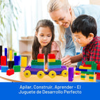 Dimple Bloques de Construcción para Niños Pequeños (300 Piezas) Juguetes de Apilamiento y Juegos de Rompecabezas para Aprendizaje y Diversión STEM, Juguetes Montessori, Bloques Educativos para Bebés