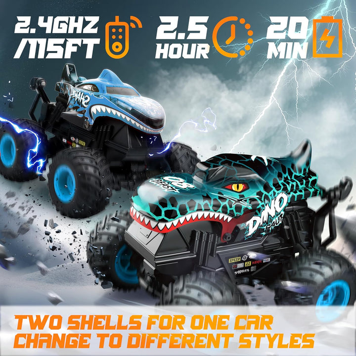 BEZGAR Monster Truck Toys - Camiones monstruo a control