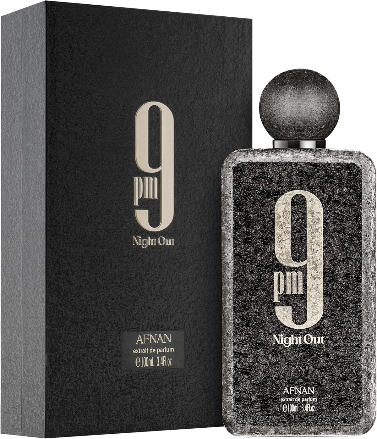 Afnan 9 PM Night Out Unisex Extrait de Parfum, 3.4 onzas líquidas