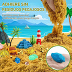Cofre del Tesoro Pirata para Bin Sensorial con gemas que brillan en la oscuridad y mapa