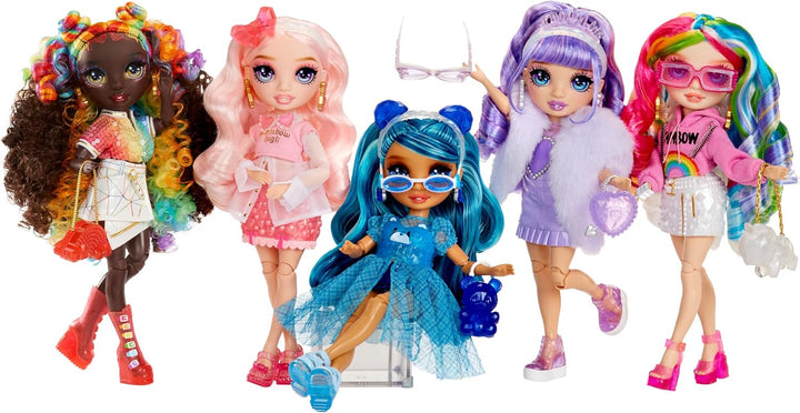 Rainbow High Creative Crystals Iris - Muñeca de moda Rainbow de 11&...