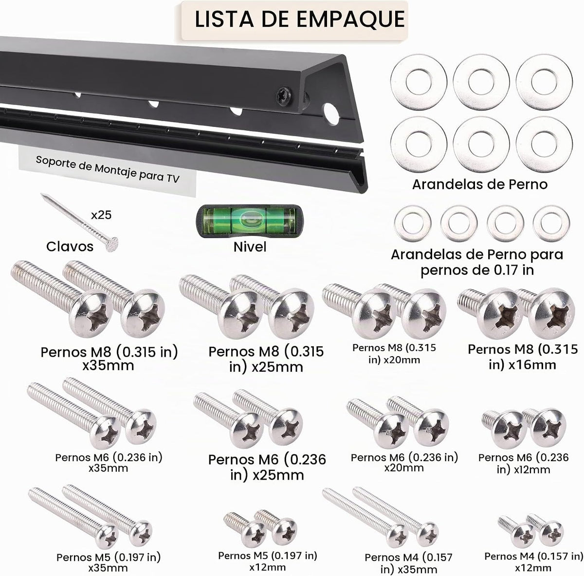 Soporte de pared para TV de 22 a 55 pulgadas de hasta 100 libras