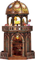 Kit de mini casa, casa de muñecas en miniatura para rincón de libros