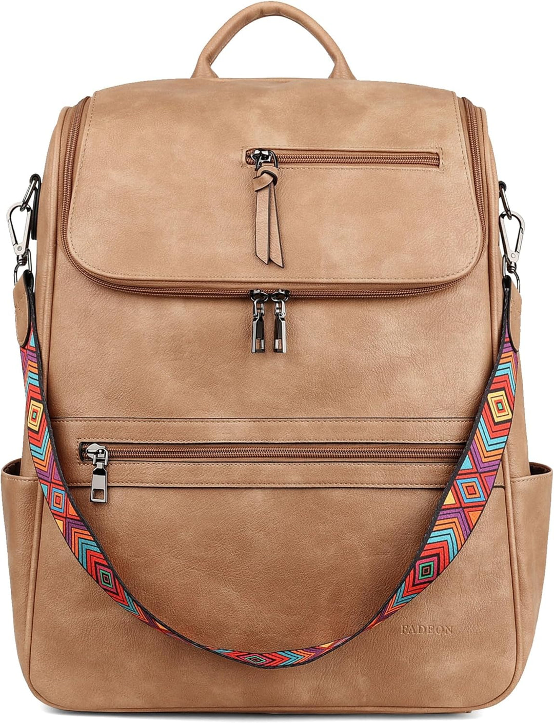 FADEON Mochila para computadora portátil para mujer, mochila de via...