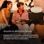 Denon Home 600 - Altavoz inteligente inalámbrico con sonido estéreo, color piedra