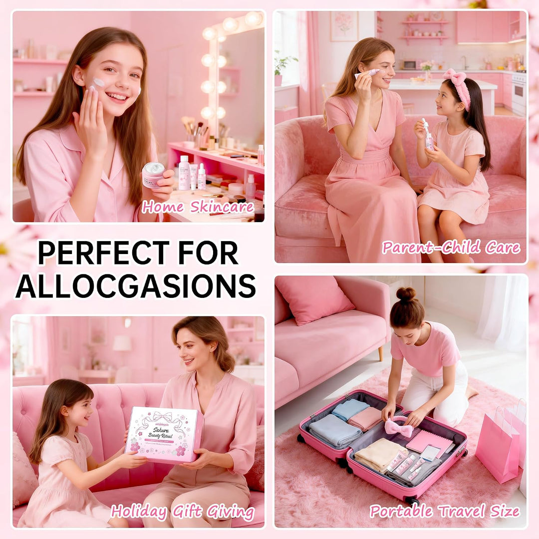 Sakura - Set de cuidado de la piel para adolescentes y mujeres, 17...
