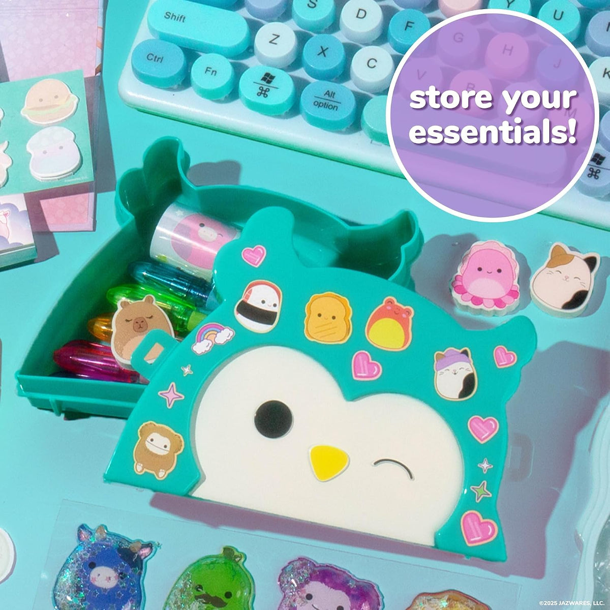 Squishmallows Original Mini Squish Squad Collection, Set de Papelería, Más de 750 Piezas